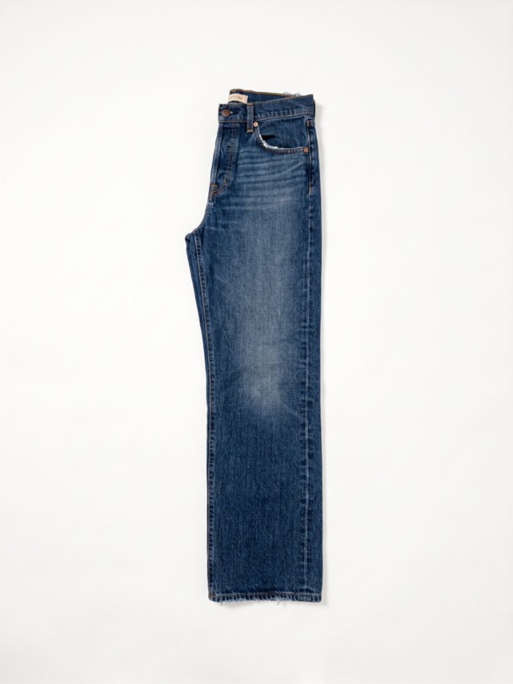 Levi's Ribcage Straight Ankle Jeans W28 L31 High Rise Dark Wash